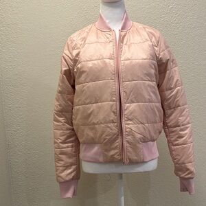 Lululemon Athletica Light Pink Bomber Jacket